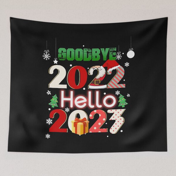 Item preview, Goodbye 2022 Hello 2023 designed and sold by Luckydesign1975.