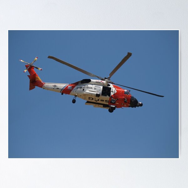 USCG helicopter 6032 at American Heroes Air Show 2010 Poster