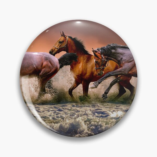 Item preview, Wild Horses running ashore designed and sold by InHerits.