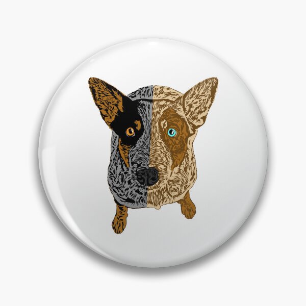 Item preview, Sitting Blue/Red Heeler (Australian Cattle Dog) Heeling Heeler designed and sold by sidehustledog.