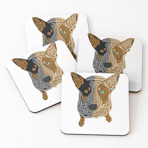Item preview, Sitting Blue/Red Heeler (Australian Cattle Dog) Heeling Heeler designed and sold by sidehustledog.