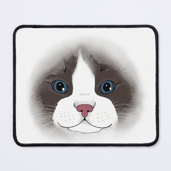Item preview, Ragdoll Cat Face - Cute Ragdoll Kitty Face - White designed and sold by EcoElsa.
