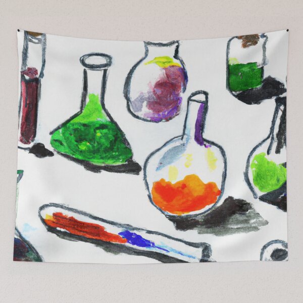 Item preview, illustration chemistry sets , test tubes and flasks designed and sold by optimusprime39.
