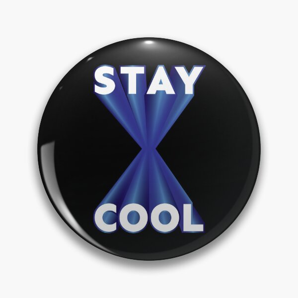 Item preview, Stay Cool 3D text blue hour glass designed and sold by hockeng.