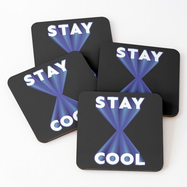 Item preview, Stay Cool 3D text blue hour glass designed and sold by hockeng.