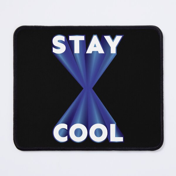 Item preview, Stay Cool 3D text blue hour glass designed and sold by hockeng.