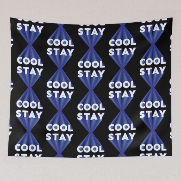 Item preview, Stay Cool 3D text blue hour glass designed and sold by hockeng.
