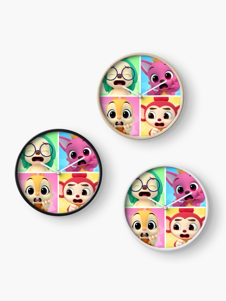 Hogi,Poki,Jeni and Pink fong Sticker for Sale by Color-Toonix