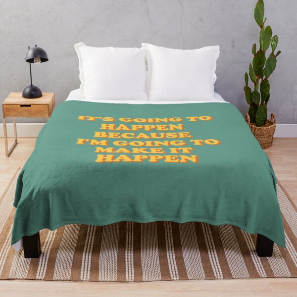 Item preview, inspirational quote it's going to happen because i'm going to make it happen green designed and sold by ArlacV.