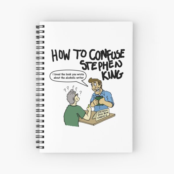How To Confuse Stephen King Spiral Notebook
