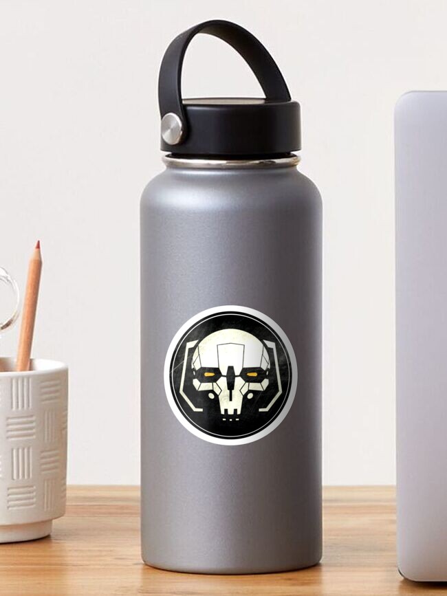 Thumbnail 1 of 3, Sticker, Battletech Atlas Skull designed and sold by A1cibiades.