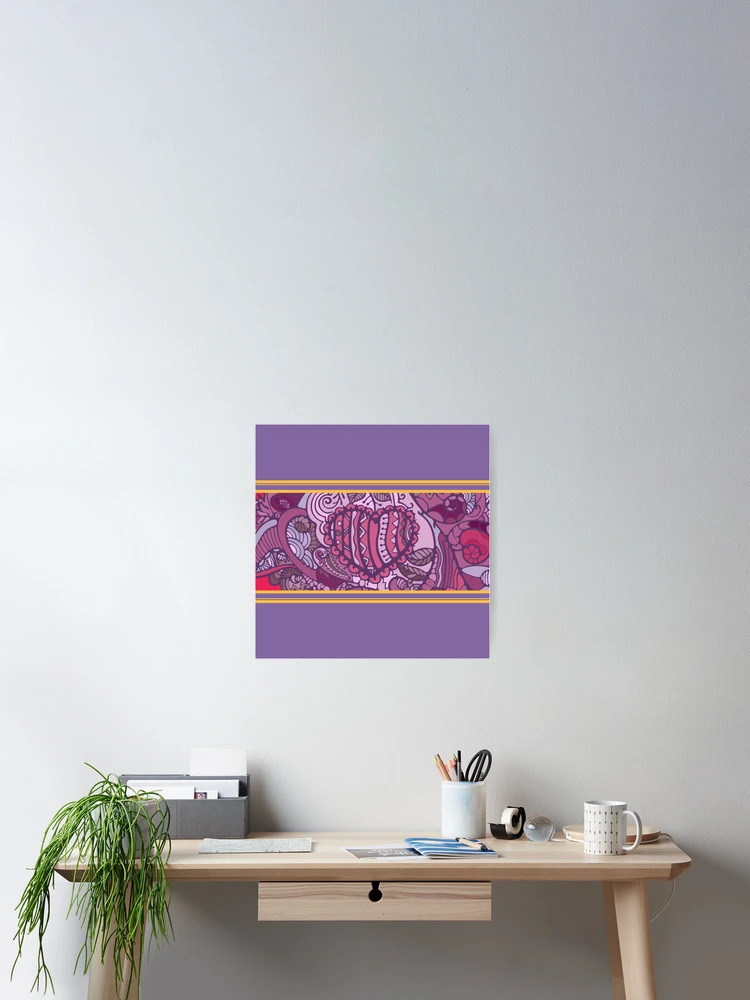 Thumbnail 2 of 3, Poster, Purple pattern designed and sold by Rif Khasanov.