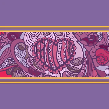Artwork thumbnail, Purple pattern by Rif Khasanov