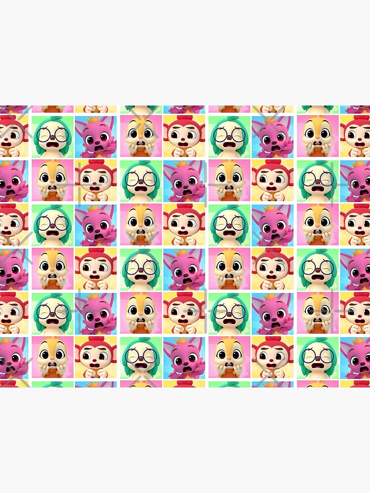 Hogi,Poki,Jeni and Pink fong Art Board Print for Sale by Color-Toonix