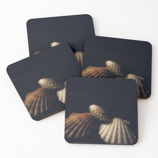 Item preview, sea shells on a black background designed and sold by optimusprime39.