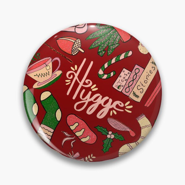 Item preview, Hygge Doodles Pattern - Christmas Doodles Pattern - Cozy Doodles - Christmas Palette & Dark Red designed and sold by EcoElsa.