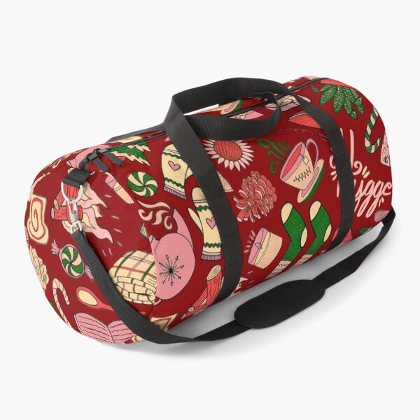 Item preview, Hygge Doodles Pattern - Christmas Doodles Pattern - Cozy Doodles - Christmas Palette & Dark Red designed and sold by EcoElsa.