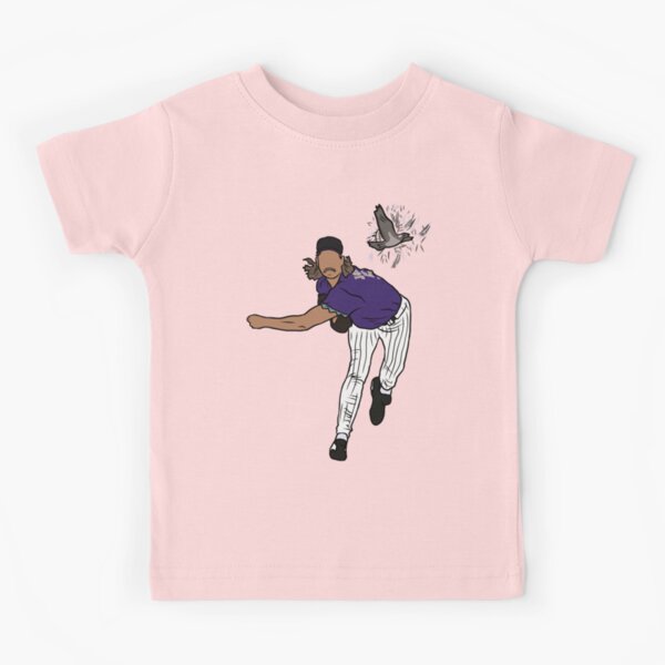 Randy Johnson Hits The Bird Kids T-Shirt for Sale by RatTrapTees