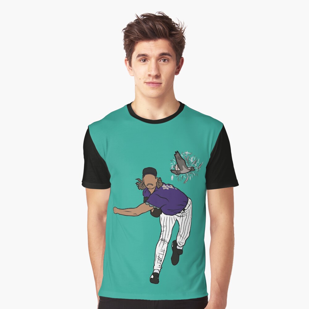 Randy Johnson Hits The Bird Kids T-Shirt for Sale by RatTrapTees