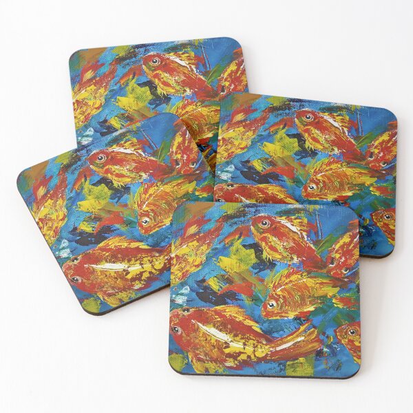 Item preview, Abstract Fish Painting designed and sold by KVELKY.