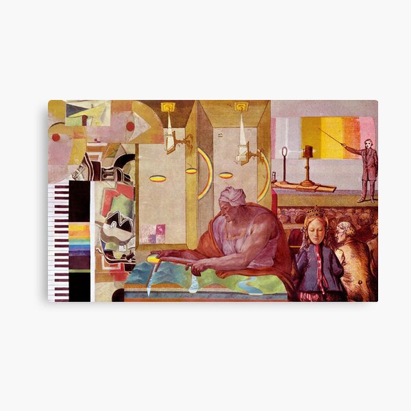 Occaisional Dream 9 mapping The Land. Canvas Print