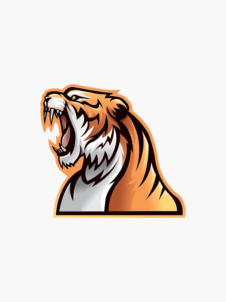 Roaring tiger logo design vector illustration | Tiger illustration, Logo  design, Vector illustration