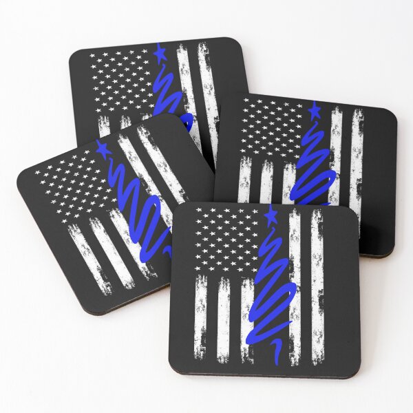 Item preview, Blue Line Christmas Tree Flag designed and sold by Blue Line Hub.