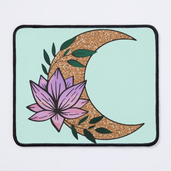 Item preview, Lotus and the Golden Moon - Moon Graphics designed and sold by MistyMorningsOR.