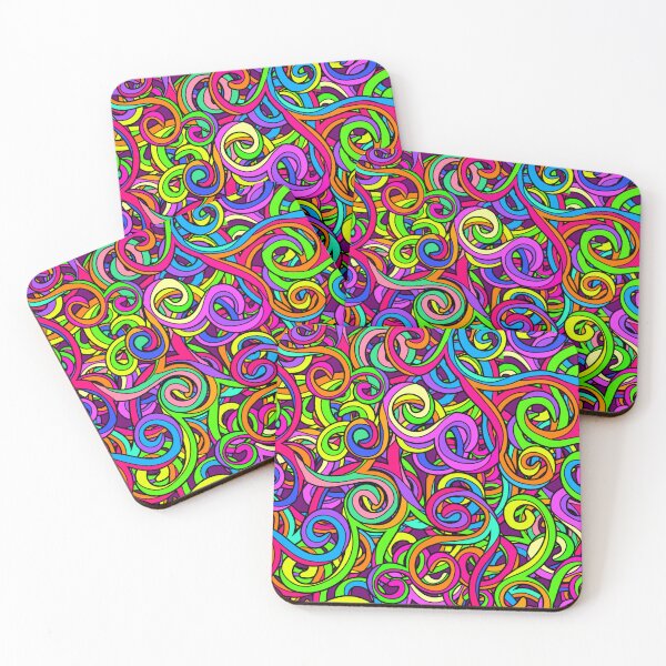 Item preview, Colorful psychedelic swirls in free and Crazy Design  designed and sold by Alondra.