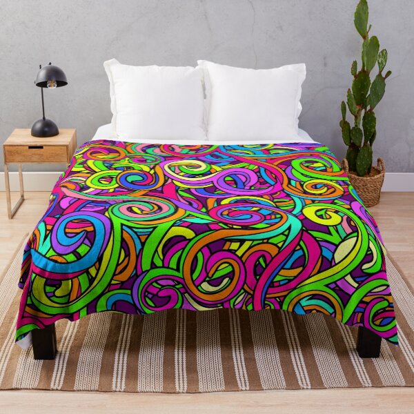 Item preview, Colorful psychedelic swirls in free and Crazy Design  designed and sold by Alondra.