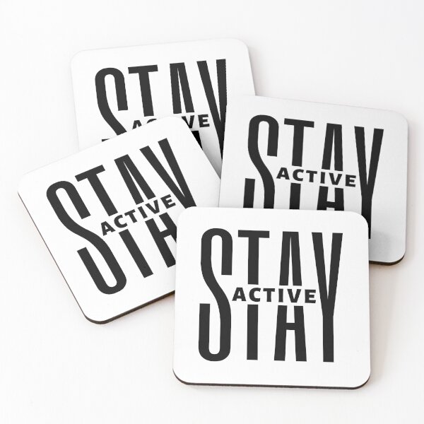 Item preview, Stay Active | Motivational Quote | Inspirational Quote designed and sold by Marigoldkey.
