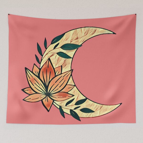 Item preview, Lotus and the Paper Moon - Moon Graphics designed and sold by MistyMorningsOR.