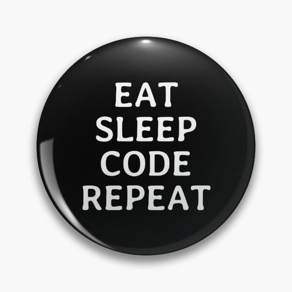 Artikelvorschau, Eat Sleep Code Repeat - Lustiges minimalistisches Sprichwort entworfen und verkauft von FunnyHomeQuotes.