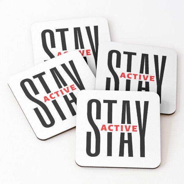 Item preview, Stay Active | Motivational Quote | Inspirational Quote designed and sold by Marigoldkey.