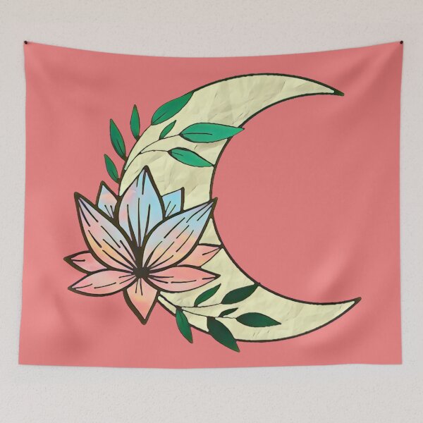 Item preview, Sunset Lotus and the Paper Moon - Moon Graphics designed and sold by MistyMorningsOR.