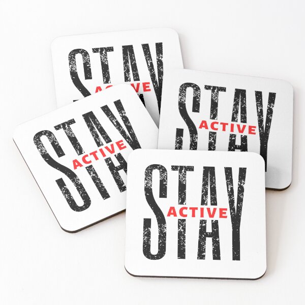 Item preview, Stay Active | Motivational Quote | Inspirational Quote designed and sold by Marigoldkey.