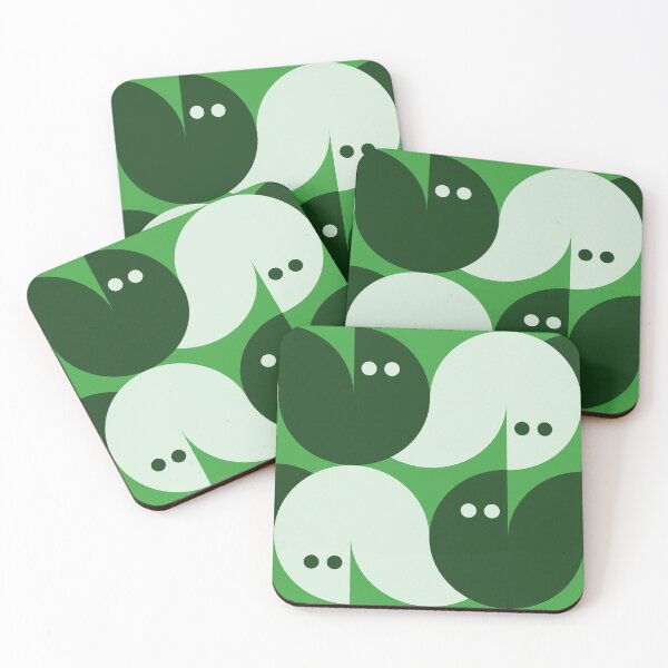 Item preview, Geometric Pattern: Quarter Circle Fox: Emerald Dark designed and sold by Red Wolf.