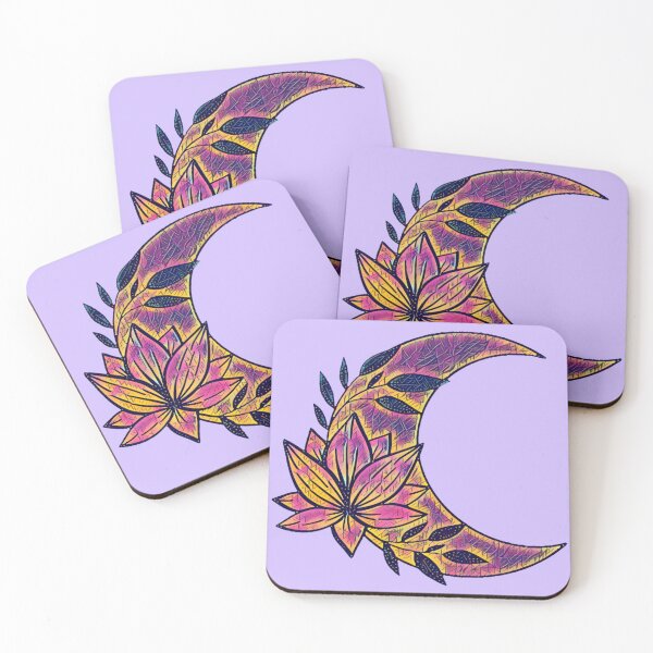 Item preview, Graphic Lotus and the Paper Moon - Moon Graphics designed and sold by MistyMorningsOR.