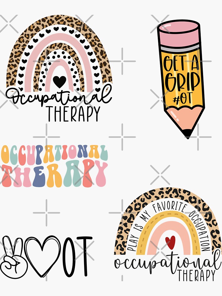 "Cute Occupational Therapy OT Sticker Pack, Occupational Therapist