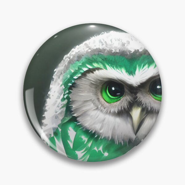 Item preview, A green starryai owl designed and sold by deville13.