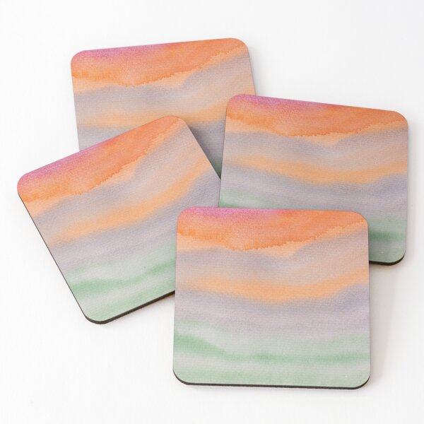 Item preview, Watercolor Sunset Sunrise California Abstract Ombre Gradation designed and sold by StudioAkubi.