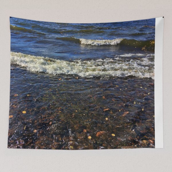 Item preview, Watching the Fresh Water Waves From the Shore - A Sunny Day in Northern Canada designed and sold by Ric1926.