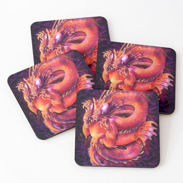 Item preview, Orange Dragon - Mystical Dragon with Glowing Eyes. designed and sold by CreativeOpus.