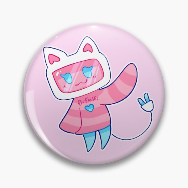 Item preview, tv neko cat girl coder programmer kawaii aesthetic designed and sold by pigeonplushie.