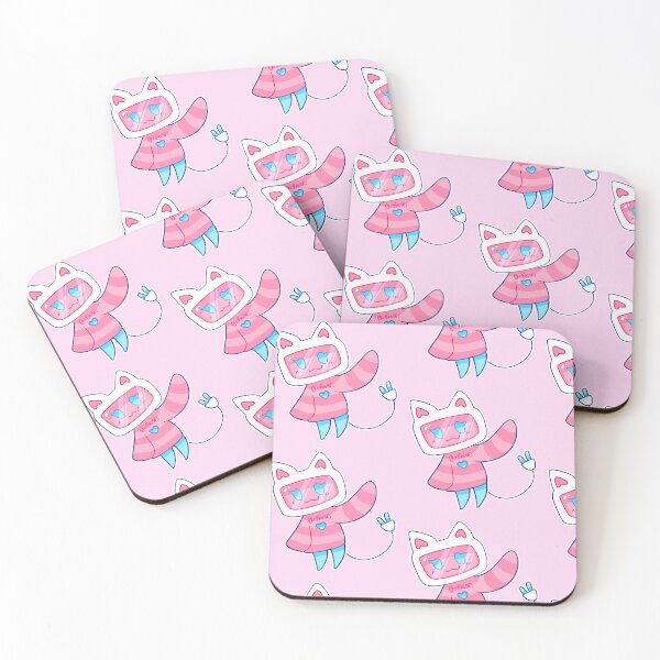 Item preview, tv neko cat girl coder programmer kawaii aesthetic designed and sold by pigeonplushie.