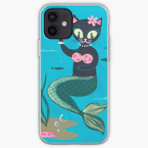 mermaid cat iPhone Soft Case