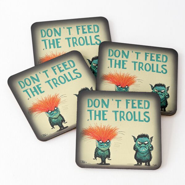 Item preview, Don't feed the trolls - you know what I mean. designed and sold by liana campbell.