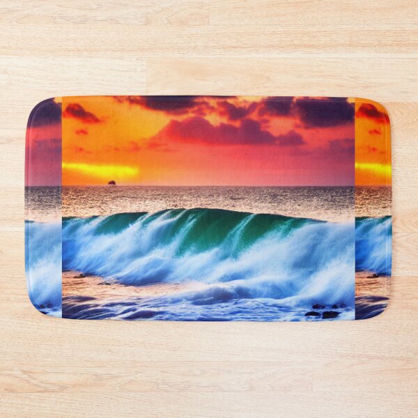 Item preview, Ocean Waves Sunset Series - Photo 1 - Throw Pillows and Prints.  designed and sold by ScatterHub.