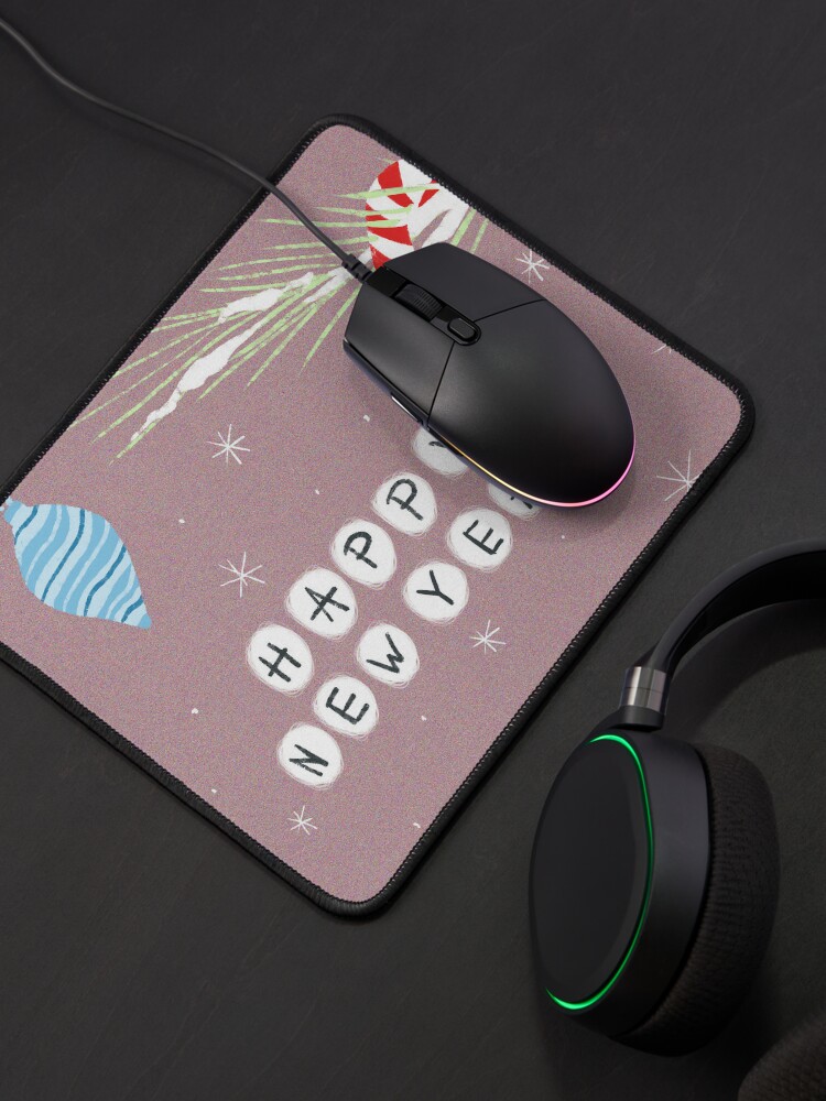 Disover happy new year minimalist illustration Mouse Pad