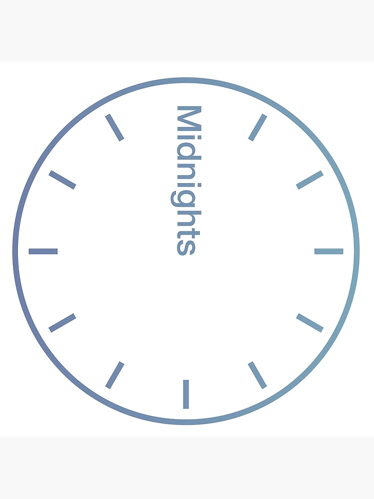 Taylor Swift midnights o’clock Taylor Swift - Midnights (Complete Clock Bundle) (4 Color